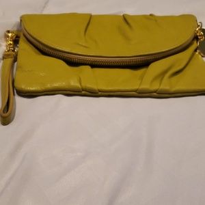 Magnificent Mustard Green Clutch/Wristlet